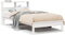 vidaXL - Bed - met - boekenkast - zonder - matras - grenenhout - wit - 100x200 - cm