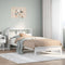 vidaXL - Bed - met - boekenkast - zonder - matras - grenenhout - wit - 75x190 - cm