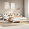vidaXL - Bed - met - boekenkast - zonder - matras - grenenhout - wit - 120x200 - cm