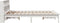 vidaXL - Bed - met - boekenkast - zonder - matras - grenenhout - wit - 120x200 - cm