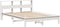 vidaXL - Bed - met - boekenkast - zonder - matras - grenenhout - wit - 120x200 - cm