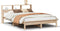 vidaXL - Bed - met - boekenkast - zonder - matras - massief - grenenhout - 120x190 - cm
