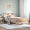 vidaXL - Bed - met - boekenkast - zonder - matras - massief - grenenhout - 90x190 - cm