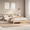 vidaXL - Bed - met - boekenkast - zonder - matras - massief - grenenhout - 120x200 - cm
