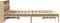 vidaXL - Bed - met - boekenkast - zonder - matras - massief - grenenhout - 120x200 - cm