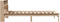 vidaXL - Bed - met - boekenkast - zonder - matras - massief - grenenhout - 90x190 - cm
