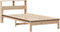 vidaXL - Bed - met - boekenkast - zonder - matras - massief - grenenhout - 75x190 - cm