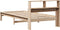 vidaXL - Bed - met - boekenkast - zonder - matras - massief - grenenhout - 90x200 - cm