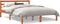 vidaXL - Bed - met - matras - massief - grenenhout - wasbruin - 140x190 - cm