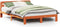 vidaXL - Bed - met - matras - massief - grenenhout - wasbruin - 140x190 - cm