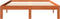 vidaXL - Bed - met - matras - massief - grenenhout - wasbruin - 140x190 - cm