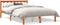 vidaXL - Bed - met - matras - massief - grenenhout - wasbruin - 140x190 - cm