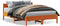 vidaXL - Bed - met - matras - massief - grenenhout - wasbruin - 140x190 - cm