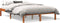 vidaXL - Bed - met - matras - massief - grenenhout - wasbruin - 140x190 - cm