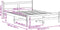 vidaXL - Bed - met - matras - massief - grenenhout - wasbruin - 140x190 - cm