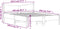 vidaXL - Bed - met - matras - massief - grenenhout - wasbruin - 140x190 - cm
