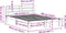 vidaXL - Bed - met - matras - massief - grenenhout - wasbruin - 140x190 - cm