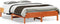 vidaXL - Bed - met - matras - massief - grenenhout - wasbruin - 140x190 - cm