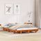 vidaXL - Bed - met - matras - massief - grenenhout - wasbruin - 140x190 - cm