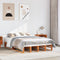 vidaXL - Bed - met - matras - massief - grenenhout - wasbruin - 140x190 - cm