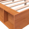 vidaXL - Bed - met - matras - massief - grenenhout - wasbruin - 140x190 - cm