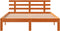 vidaXL - Bed - met - matras - massief - grenenhout - wasbruin - 140x190 - cm