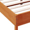 vidaXL - Bed - met - matras - massief - grenenhout - wasbruin - 140x190 - cm