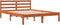 vidaXL - Bed - met - matras - massief - grenenhout - wasbruin - 140x190 - cm