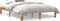 vidaXL - Bed - met - matras - massief - grenenhout - wasbruin - 140x190 - cm