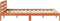 vidaXL - Bed - met - matras - massief - grenenhout - wasbruin - 140x190 - cm