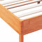 vidaXL - Bed - met - matras - massief - grenenhout - wasbruin - 140x190 - cm