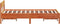 vidaXL - Bed - met - matras - massief - grenenhout - wasbruin - 140x190 - cm