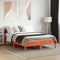 vidaXL - Bed - met - matras - massief - grenenhout - wasbruin - 140x190 - cm