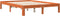 vidaXL - Bed - met - matras - massief - grenenhout - wasbruin - 140x190 - cm