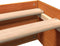 vidaXL - Bed - met - matras - massief - grenenhout - wasbruin - 140x190 - cm