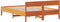 vidaXL - Bed - met - matras - massief - grenenhout - wasbruin - 140x190 - cm