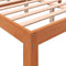 vidaXL - Bed - met - matras - massief - grenenhout - wasbruin - 140x190 - cm