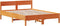 vidaXL - Bed - met - matras - massief - grenenhout - wasbruin - 140x190 - cm