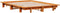 vidaXL - Bed - met - matras - massief - grenenhout - wasbruin - 140x190 - cm