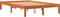 vidaXL - Bed - met - matras - massief - grenenhout - wasbruin - 140x190 - cm