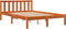 vidaXL - Bed - met - matras - massief - grenenhout - wasbruin - 140x190 - cm