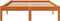 vidaXL - Bed - met - matras - massief - grenenhout - wasbruin - 140x190 - cm