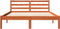 vidaXL - Bed - met - matras - massief - grenenhout - wasbruin - 140x190 - cm