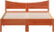 vidaXL - Bed - met - matras - massief - grenenhout - wasbruin - 140x190 - cm