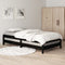 vidaXL - Bed - stapelbaar - 100x200 - cm - massief - grenenhout - zwart