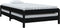 vidaXL - Bed - stapelbaar - 100x200 - cm - massief - grenenhout - zwart