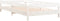 vidaXL - Bed - stapelbaar - 100x200 - cm - massief - grenenhout - wit