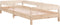 vidaXL - Bed - stapelbaar - 75x190 - cm - massief - grenenhout
