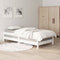 vidaXL - Bed - stapelbaar - 75x190 - cm - massief - grenenhout - wit