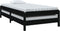 vidaXL - Bed - stapelbaar - 75x190 - cm - massief - grenenhout - zwart